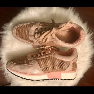 Really Cute Rose Gold Sneakers
